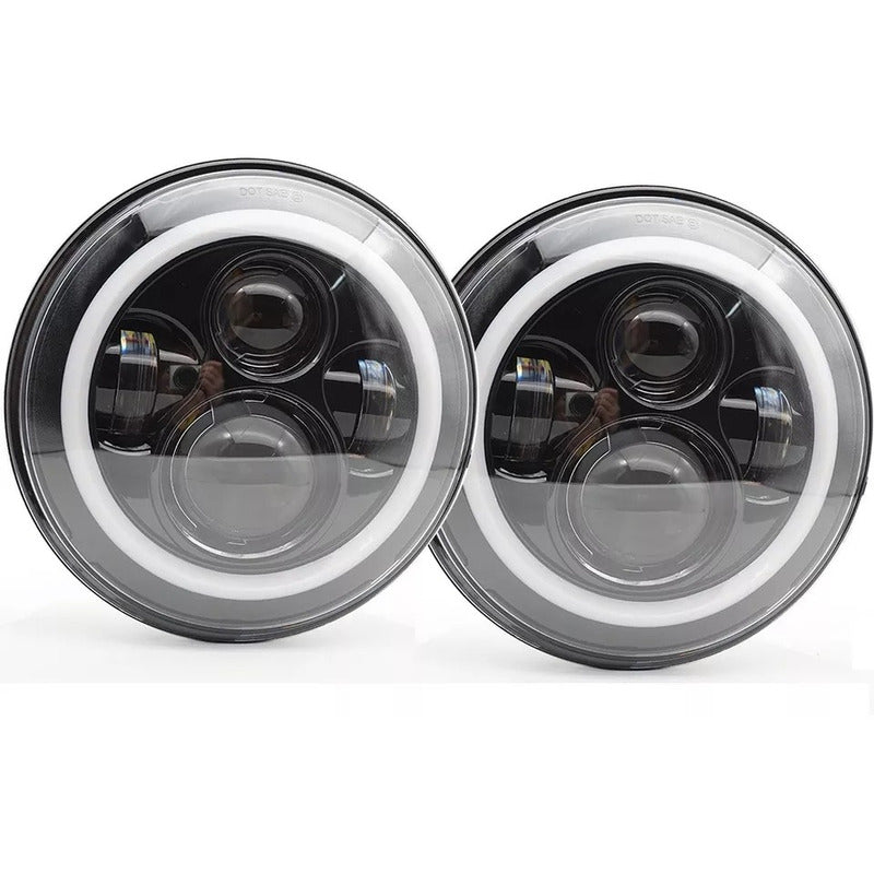Kit Foco Jepp 7'' Ojo De Ángel + Foco Antiniebla 4'' Wrangle