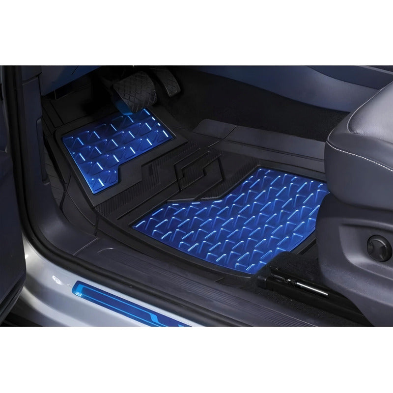 Alfombra Piso De Goma-metalizado Auto Universal 5pcs Tuninng