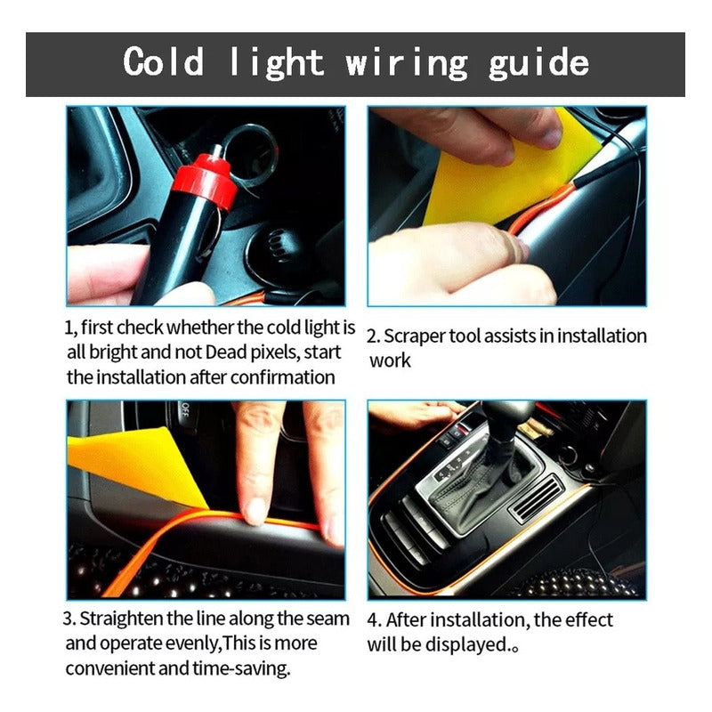 Hilo Decorativo Con Luz Led 5 Metros Interior Auto Tuning