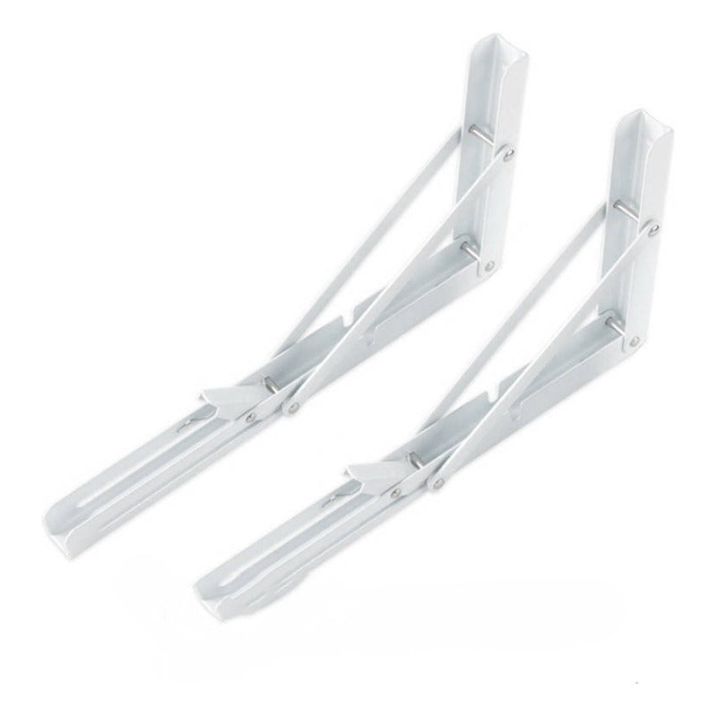 Set2 Escuadras Abatibles Metálicas Repisa 400x215mm Soporte