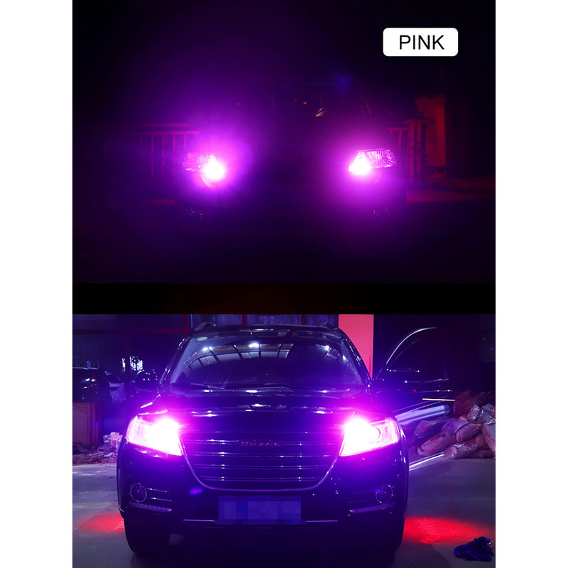 X2 Ampolleta T10 Luz Rosa W5w 6 Led Cola Pescado 12v Canbus