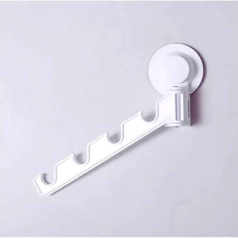 Colgante Con Ventosa Organizador D Ganchos Colgadores D Ropa Color Blanco 30120