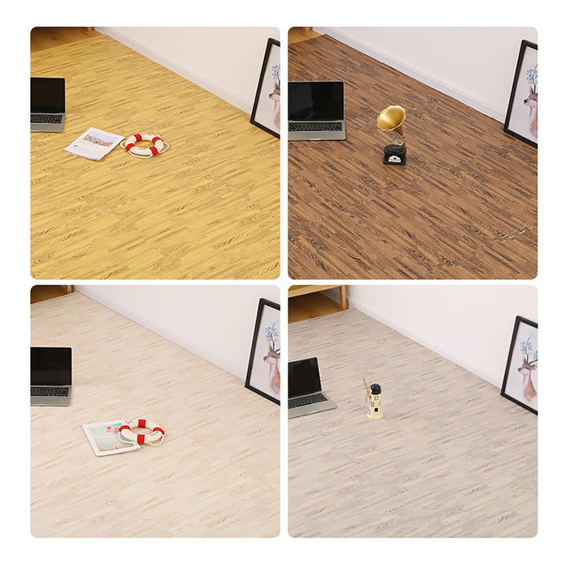X4 Piso Goma Eva Puzzle Alfombra Madera 60x60x1cm Antigolpe
