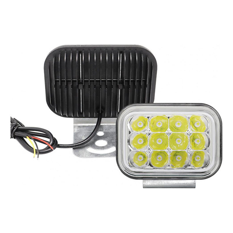 X2 Neblinero 12 Led Aro Rgb 5funciones Auto Moto Foco 12-24v