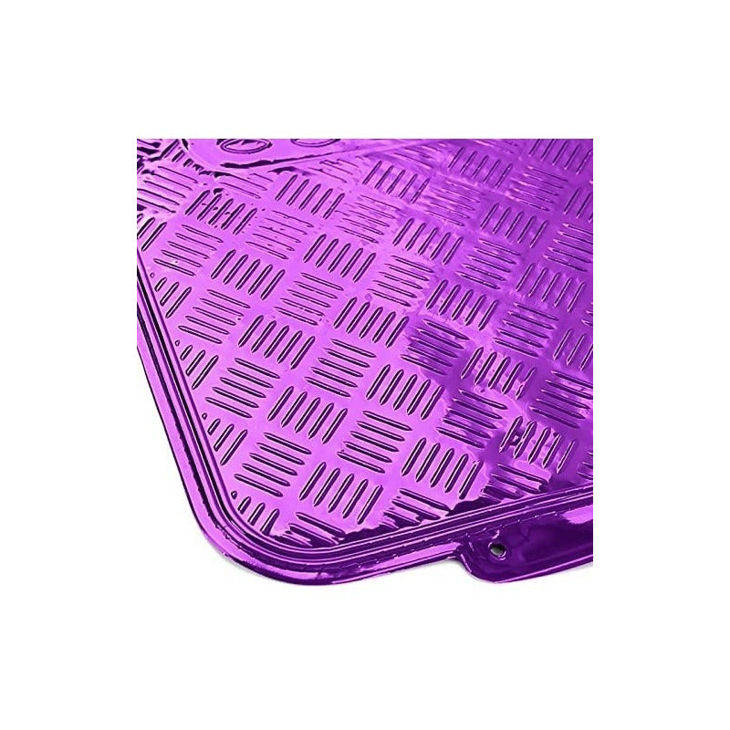 Alfombra Cubre Piso Metálico Para Mujer Set 4pcs Auto Tuning