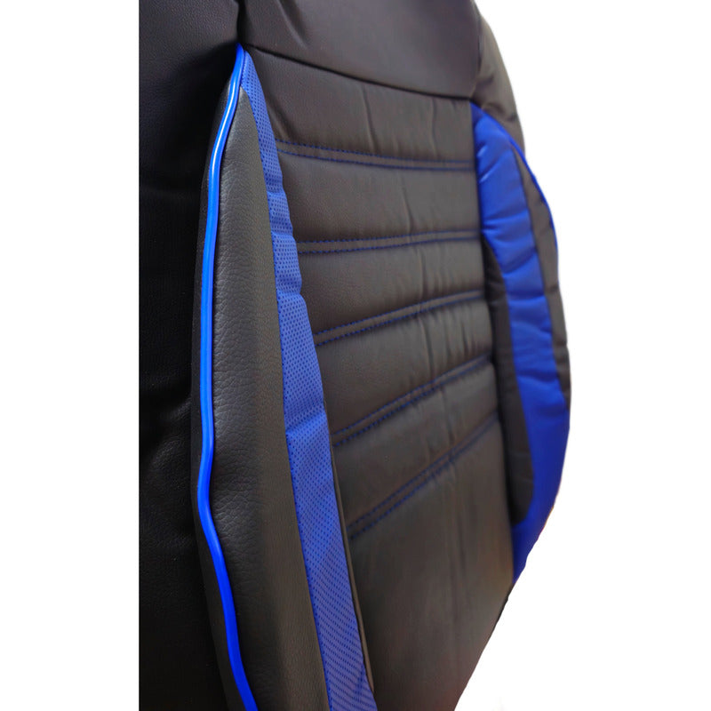 Set Cubre Asiento 11pcs 100% Eco Cuero Acolchado Premium 703