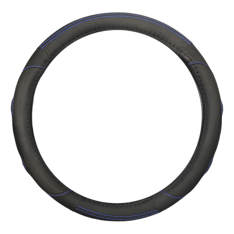 Funda Cubre Volante 38cm Negro Hilo Azul Auto 027