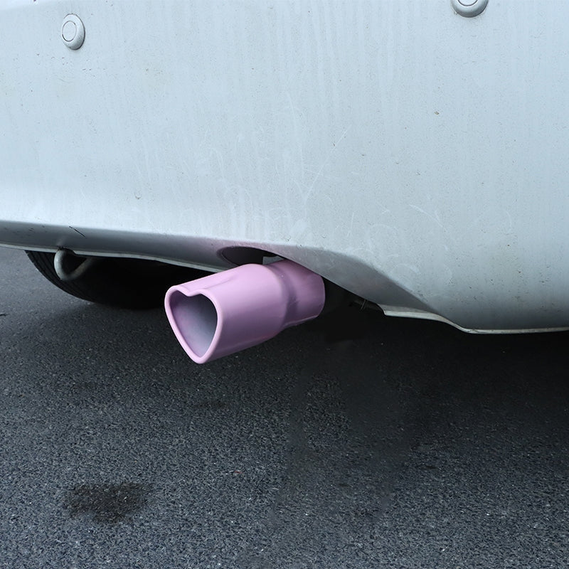 Cola De Escape Rosa Con Diseño De Corazón Auto Tunning /ryc