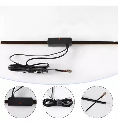 Antena Electrónica Interior Radio Am/fm Parabrisa Auto Universal