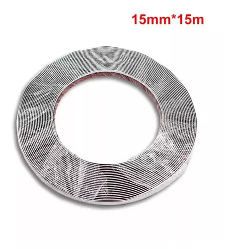 Moldura Cromada 15mm Adhesiva Auto Tuning Universal