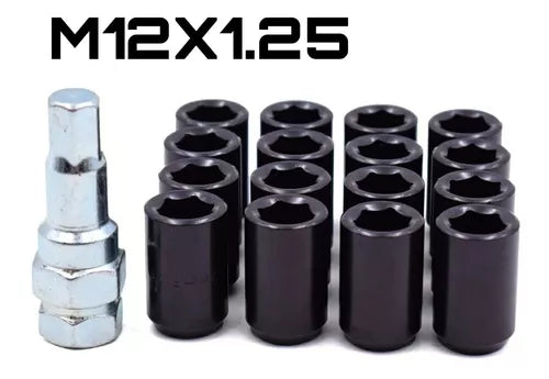 Tuercas De Seguridad Llanta M12 Antirrobo Colores 16 Pcs