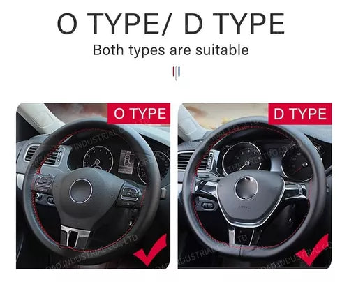 Funda Cubre Volante Cosido Para Auto + Hilo Y Aguja