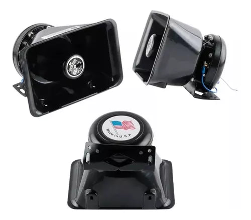 Bocina Policial 200wt Sirena Carabinero 9 Tonos Megáfono