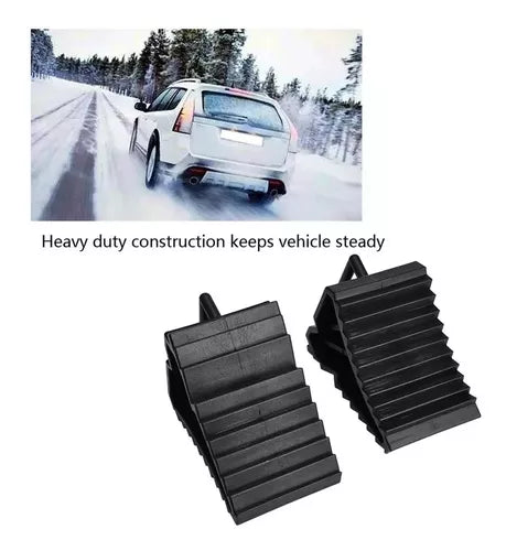 Pack 2 Cuña Para Auto Camionetas Antideslizamiento Abs