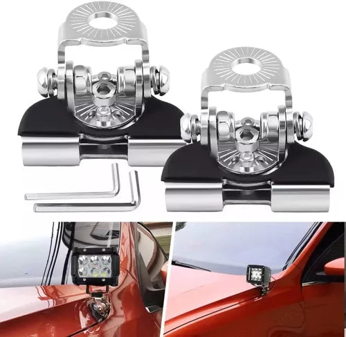 Soporte Capot Para Neblineros Barras Led Fijos Universal X2