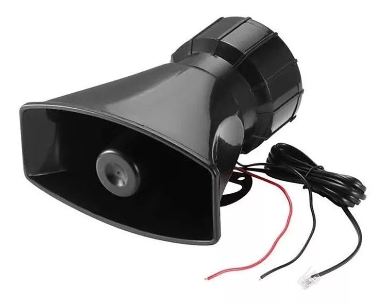 Bocina Policial Sirena Carabinero 7 Tonos Megafono 100w 12v