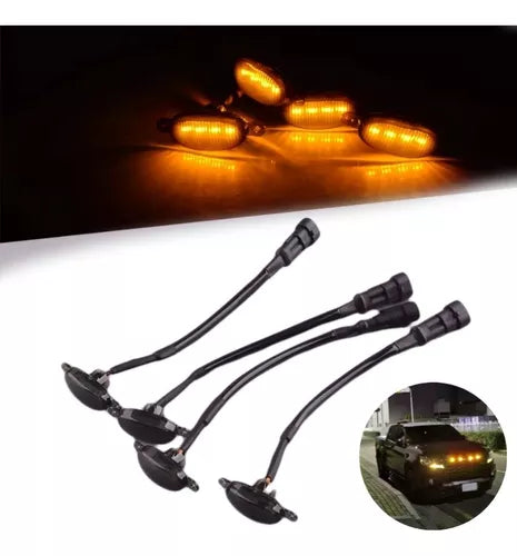 X4 Luz Led Estilo Raptor Ahumada Parachoques Parrilla Rejilla