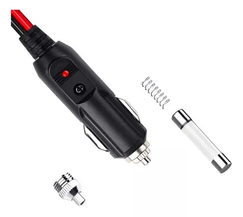 Cable Adaptador Cenicero Enchufe Alimenta 12v-24v + Fusible