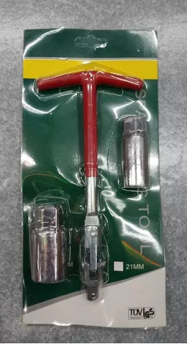 Llave Saca Bujía Profesional 2en1 16mm Y 21mm