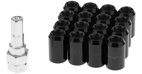 Tuercas De Seguridad Llanta M12 Antirrobo Colores 16 Pcs