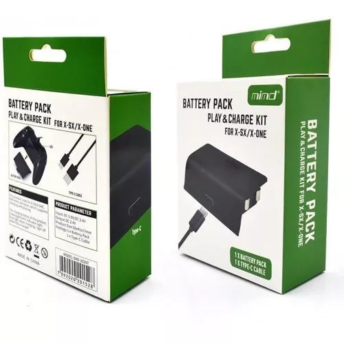 Kit Carga Y Juega Compatible Xbox Serie X Batería Recargable