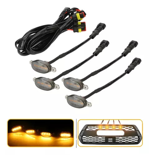 X4 Luz Led Estilo Raptor Ahumada Parachoques Parrilla Rejilla