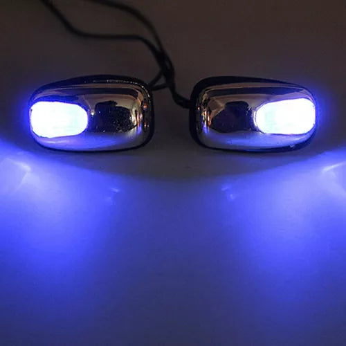 X2 Sapitos Limpiaparabrisas Con Luz Rgb Auto Tuning Universal