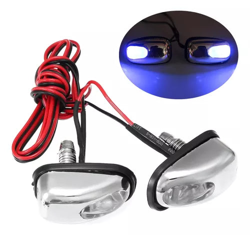 X2 Sapitos Limpiaparabrisas Con Luz Rgb Auto Tuning Universal