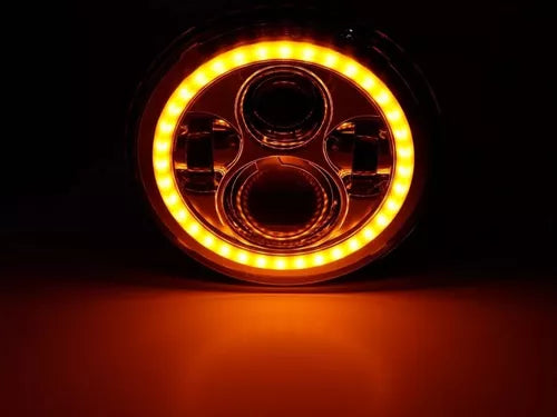 X2 Foco Led Ojo De Ángel Estilo Jeep 7 Pulgadas