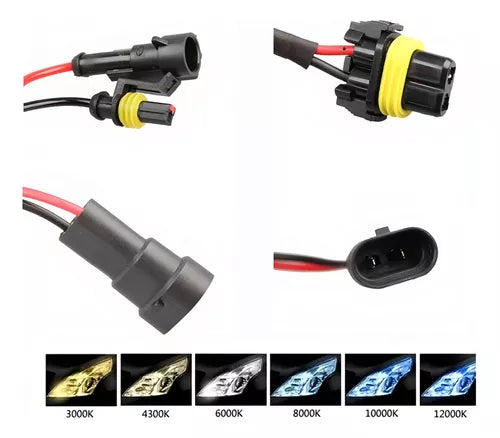 X2 Ampolleta Xenón Hid 8000k H11/9005/880/h1/h7/9006 Auto 12v