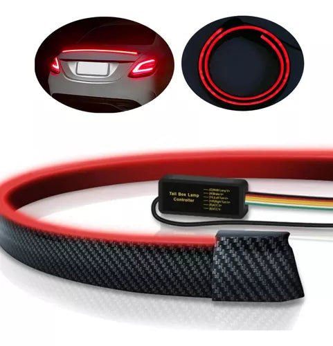 Alerón Lip Spoiler Maleta Con Luz Freno Secuencial Auto Tuning
