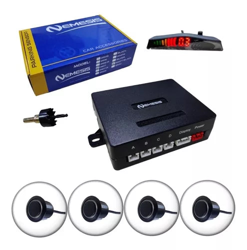 Kit Sensor De Retroceso Némesis Con Sonido Y Display Digital