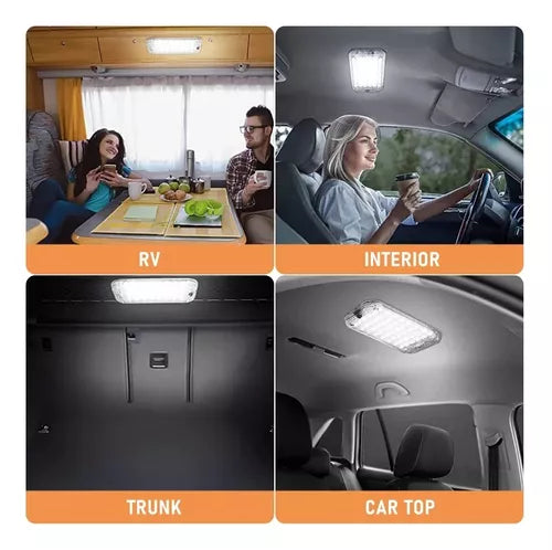 Luz Led De Techo Interior 12-85v 48led Botón Universal Cx05