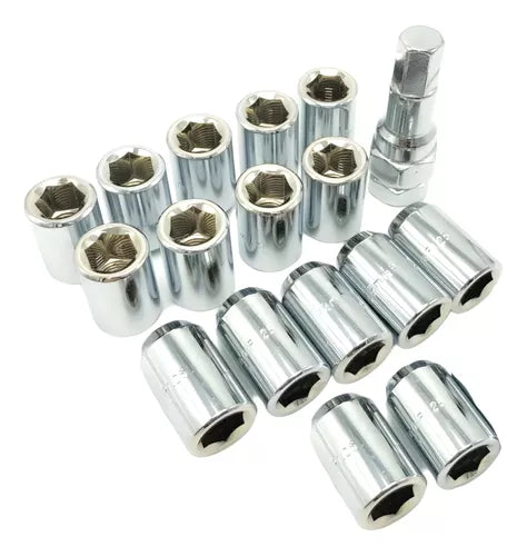Tuercas De Seguridad Llanta M12 + Llave Allen 16 Pcs