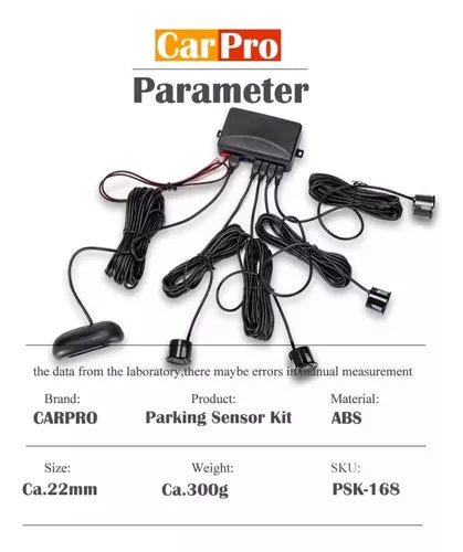 Kit Sensor De Retroceso Némesis Con Sonido Y Display Digital