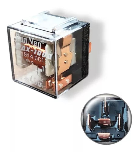 X10 Relay Transparente 12v 100a 5 Patas Relé Auto 5 Pines