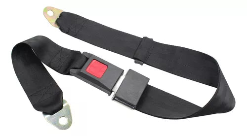 X2 Cinturón De Seguridad Universal 2 Puntas Negro
