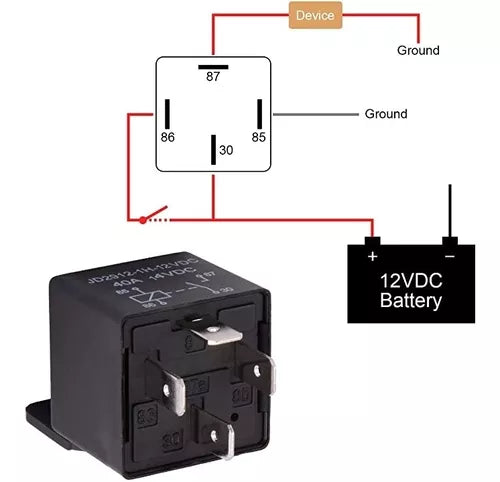 Relay 12v 80a 4 Patas Relé Auto 4 Pines