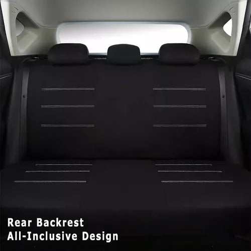 Funda Cubre Asiento Auto Para Mujer 9 piezas Negro Mariposas