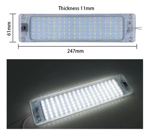 Luz De Techo Interior 108led Auto Universal 12-24v