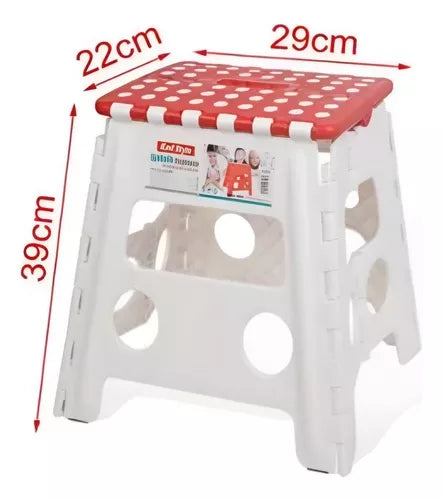 Taburete Plagable Banquito Pórtatil Piso Escala 22*29*39cm