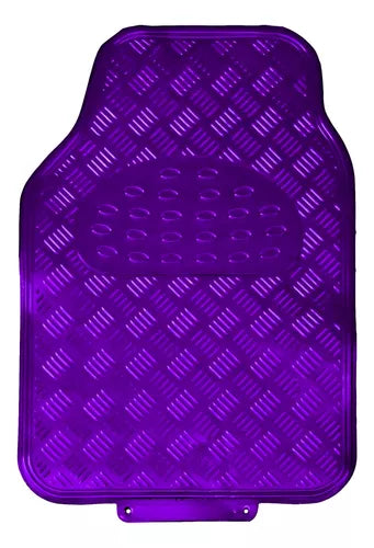 Alfombra Cubre Piso Metálico Para Mujer Set 4pcs Auto Tuning