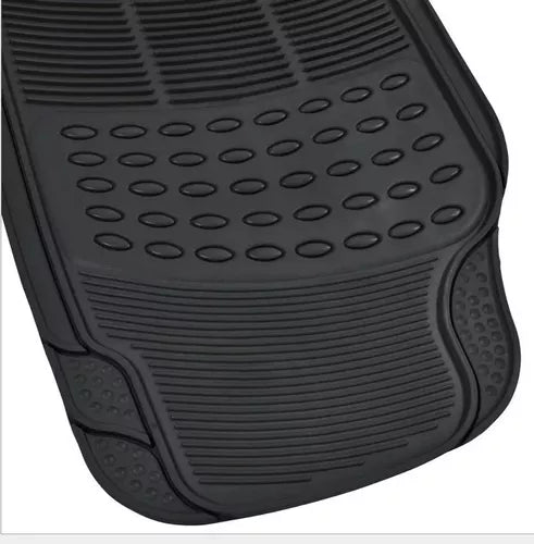 Alfombra Piso De Goma Auto Universal 3 Piezas Camello