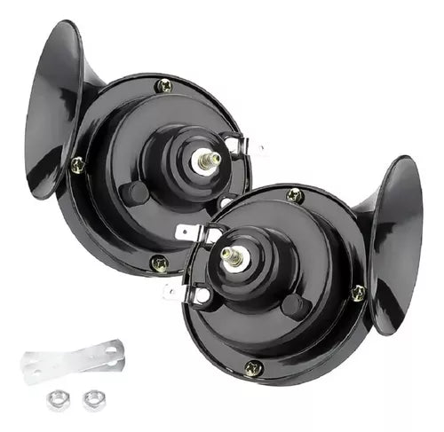 Kit Bocina Caracol Doble Auto Camioneta Moto 12v