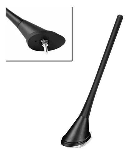 Antena De Radio Am/fm Para Auto 18cm + Base + Cable 137cm