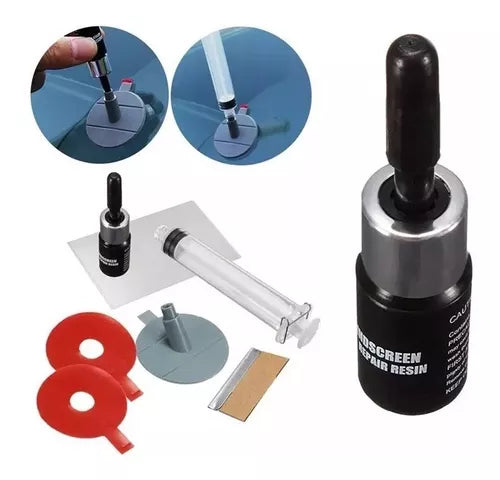 Kit Reparación Parabrisa Auto Vidrio Trizaduras Piquete