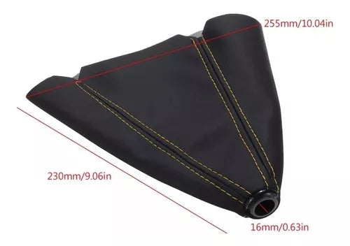 Funda Cubre Palanca De Cambios Eco Cuero Negro Auto Universal