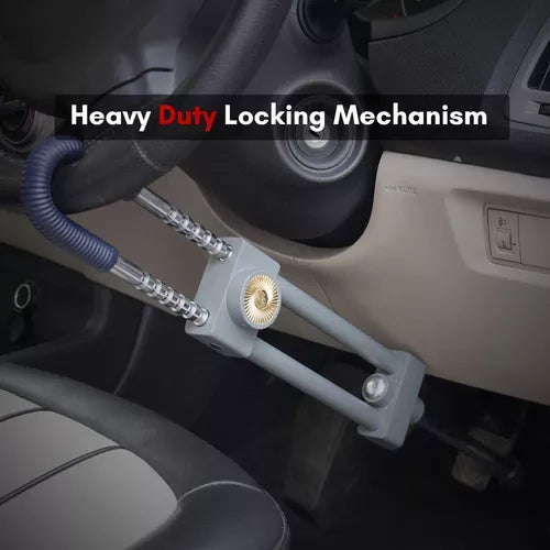 Traba Volante Y Pedal Antirrobo + Llave Cq-legend Metal