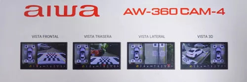 Kit Cámaras 360° De Estacionamiento Aiwa Para Radio Android