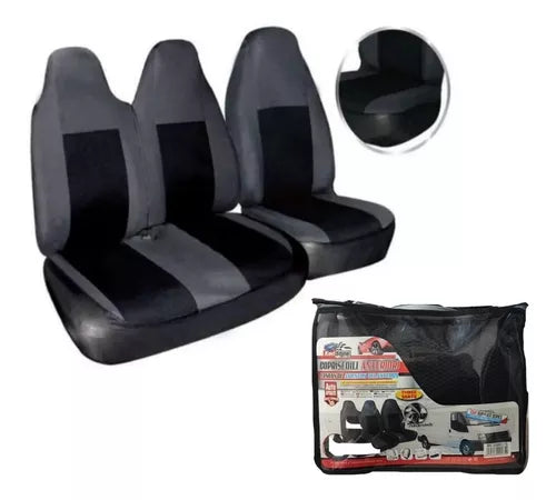 Set Fundas Cubre Asiento Para Furgón 3 Asientos Tela